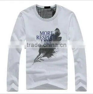 Custom cotton fashion trends long sleeve tops t shirt
