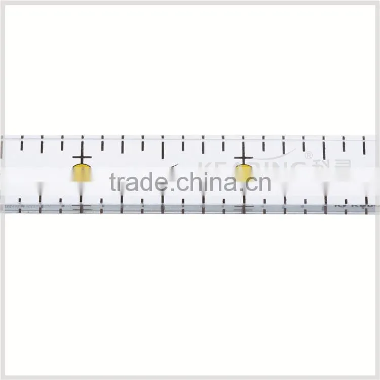 OEM inch scale 3mm thickness Acrylic quilting ruler, 6'' * 1/2'' Patchwork ruler quilting # KPR6005