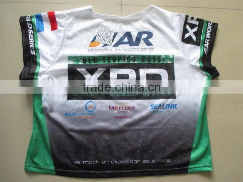 Full sublimation printing custom made kayaking bibs