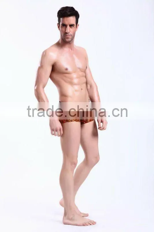 Wholesale leopard boxer for men manufacturer brand underwear nylon mens boxer short panties