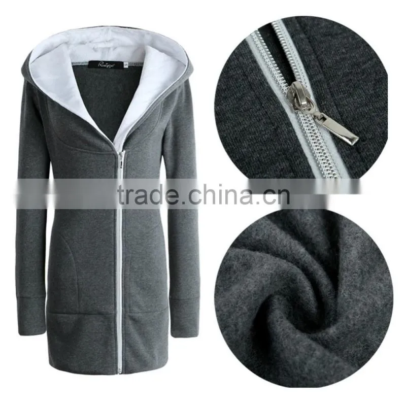 2016 Women's Winter Slim Hooded Coats Fur Collar Cotton Warm Long Coat Jacket Outwear Top
