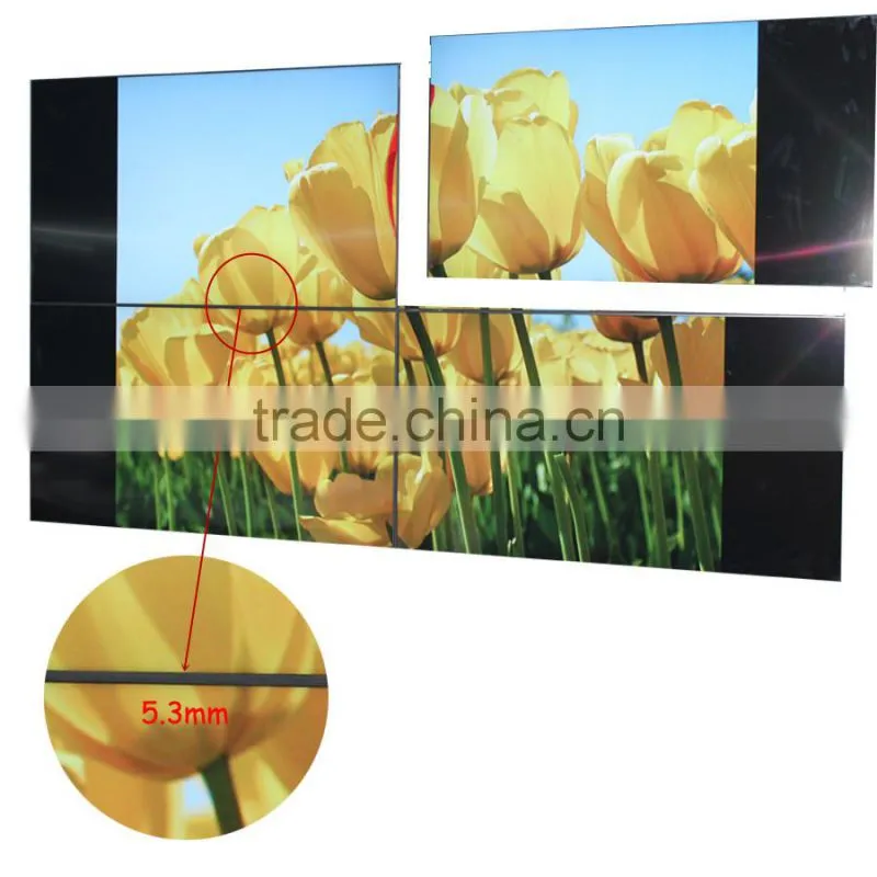 55inch backlit led indoor lcd video display cheap (HQ550-V,narrow bezel 5.3mm)