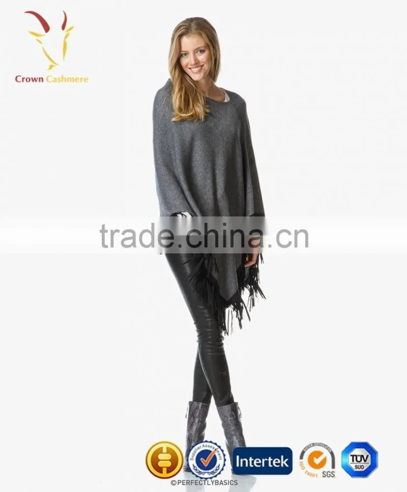 Women Fashion Wool Knitted Poncho Hand Knitted Poncho