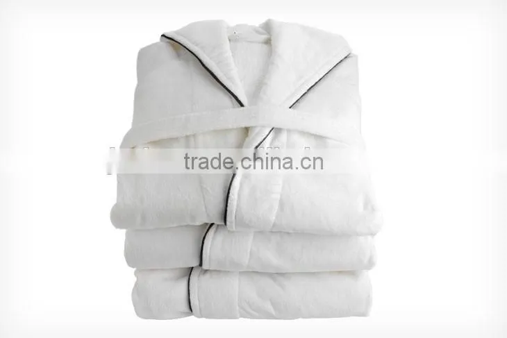 Factory Wholesale Custom Logo Cotton Terry Hotel Bathrobe