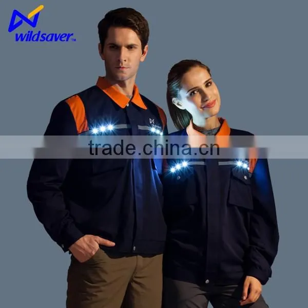 HI Vis Safety Reflective LED Glowing Traffic Road Jackets