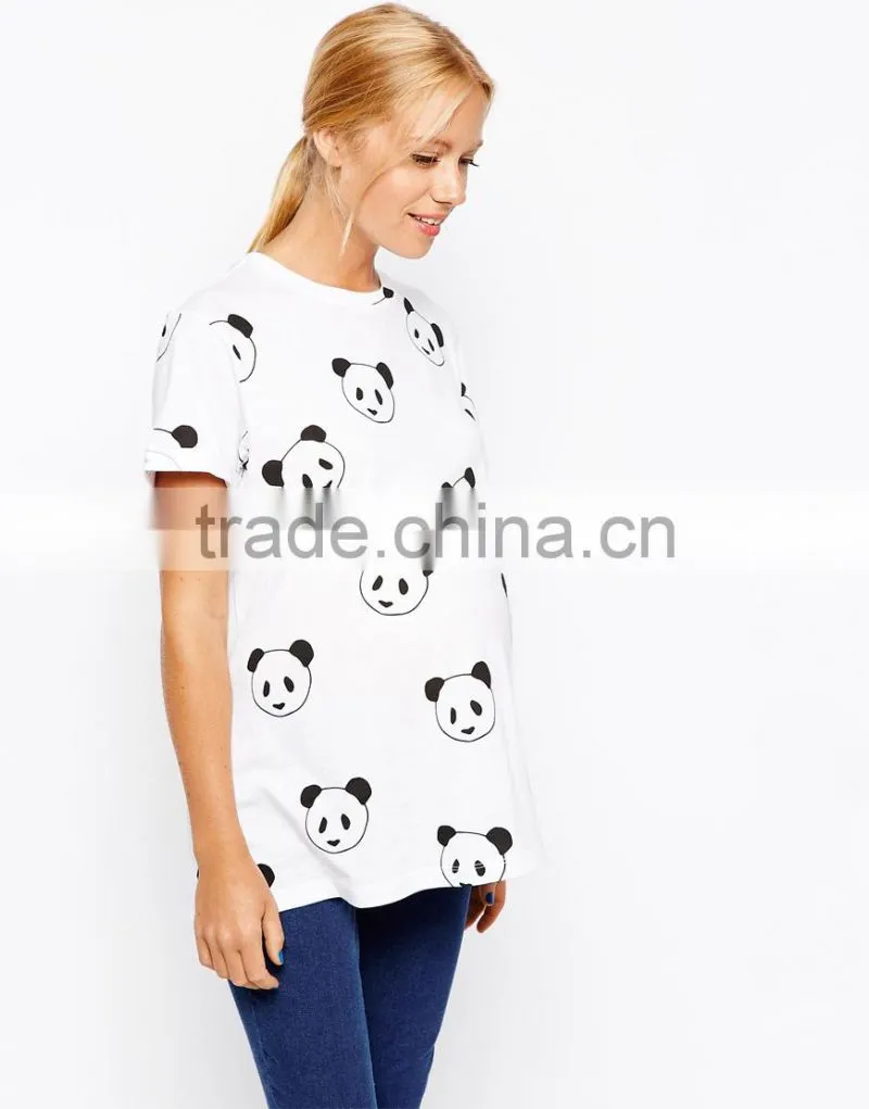 Maternity Exclusive T-Shirt in Panda Print
