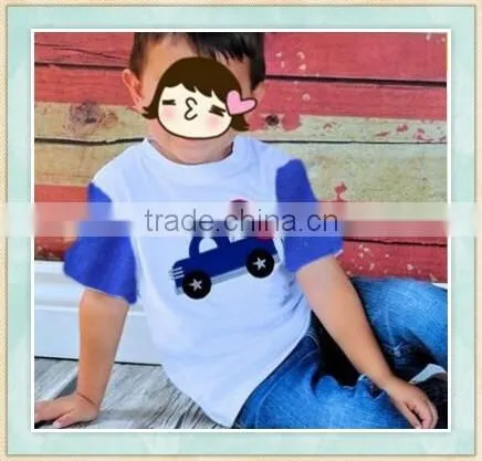 2017National Day baby boys o-neck casual short seleeves t-shirt simple pattern printer