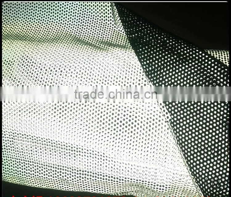 high intensity EN471 black 3M reflective fabric for clothing
