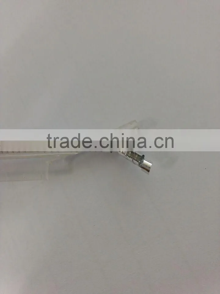 gold silver core inside transparent pvc piping core for backpack