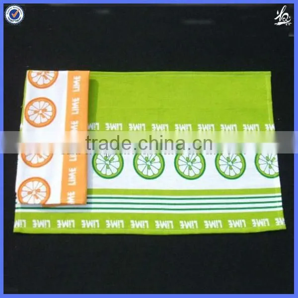 100% Cotton plain coloful jacquard kitchen towel