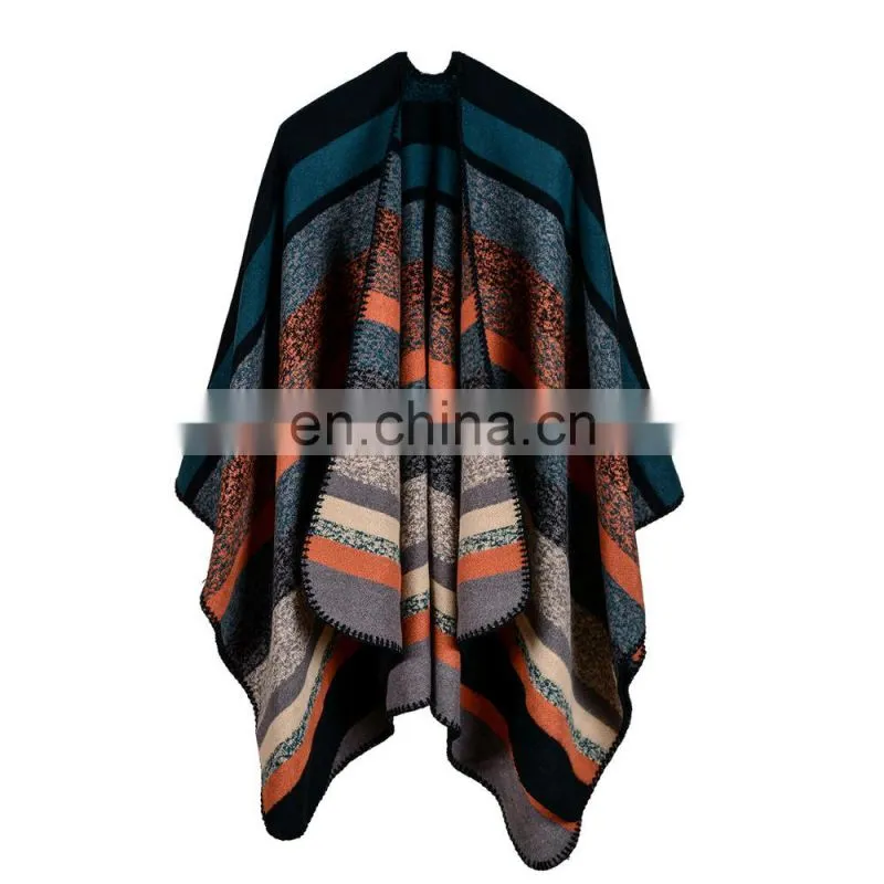 Ms. Bar Europe Cashmere Shawl Scarf Long Cloak
