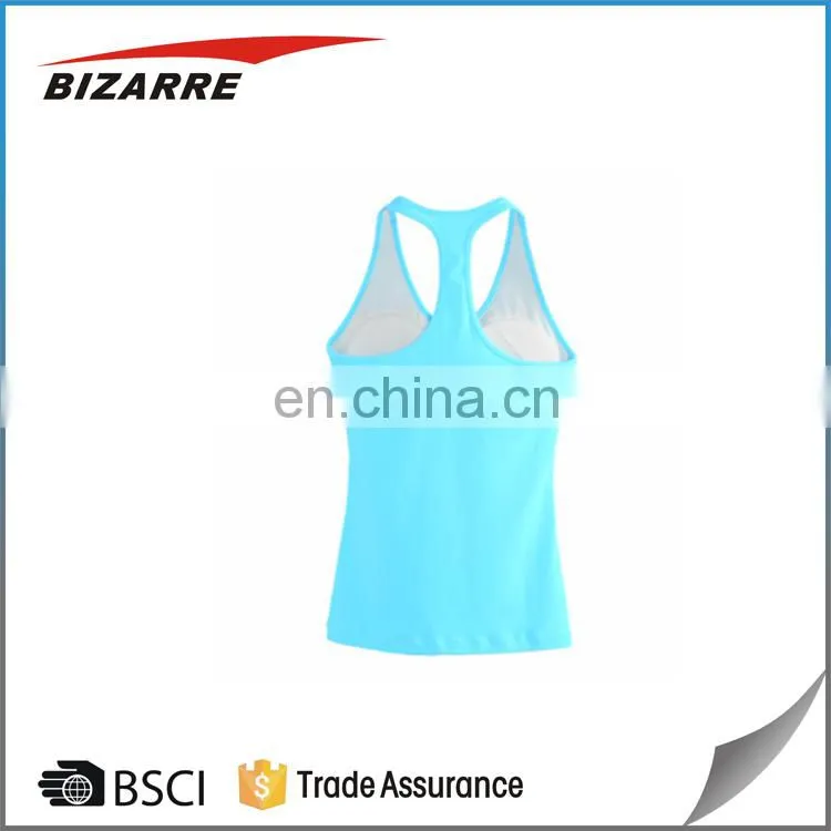 New custom logo top tank women moisture wicking