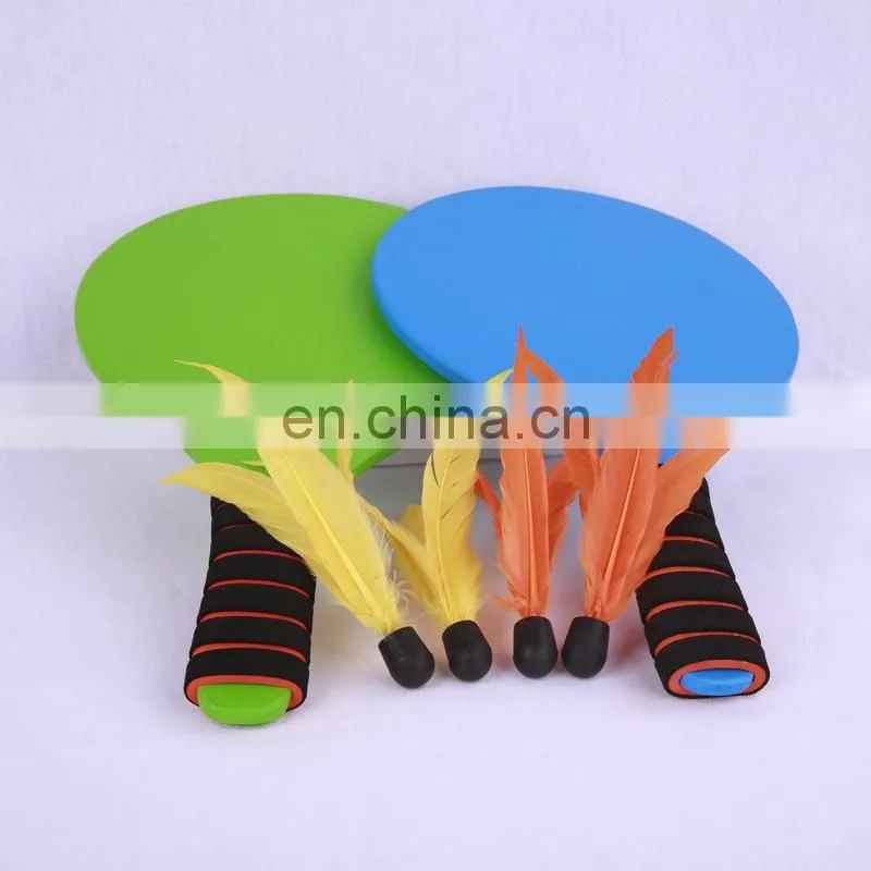 Promotional indoor and outdoor Play with family together for fun to keep health badminton shuttlecock