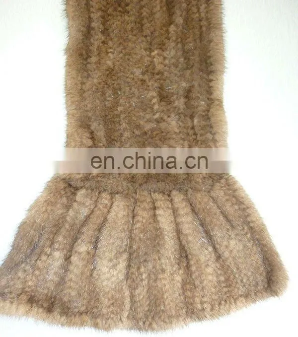 HK101 ladies fox fur long scarf