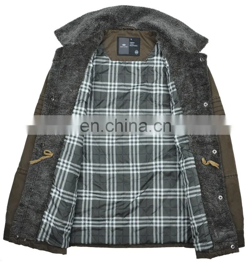 Latest Mens Winter Thick Padded Stylish Denim Jacket with Fur Collar