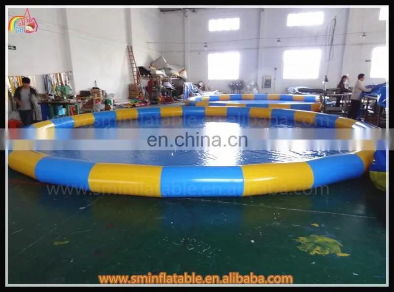 Giant inflatable floating donut pool,inflatable wading pools,kid water playing pool