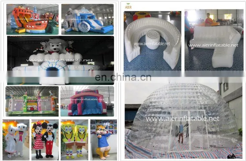 white pvc inflatable canvas tent, inflatable plato PVC canvas tent
