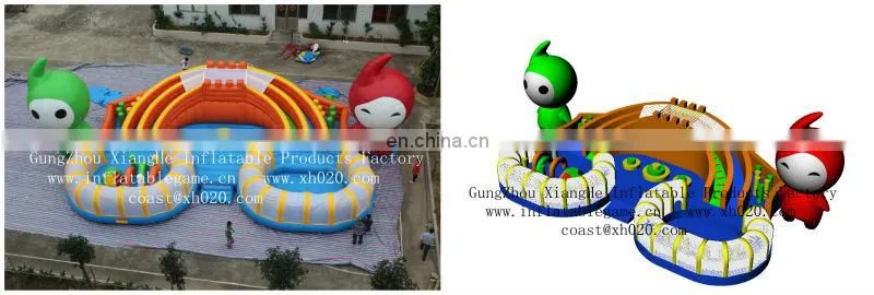 Hot sale commercial grade PVC brand new FU050 Inflatable Giant Cartoon Fun City