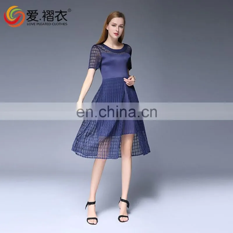 New arrival Autumn Winter warm women short skirts lace dress in solid color