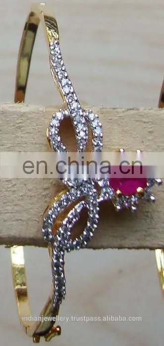 CZ bracelet jewelry manufacturer, cubic zirconia bracelets jewellery exporter
