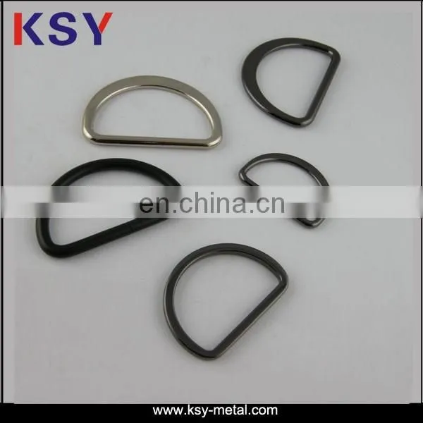 Metal D ring belt buckle for handbags