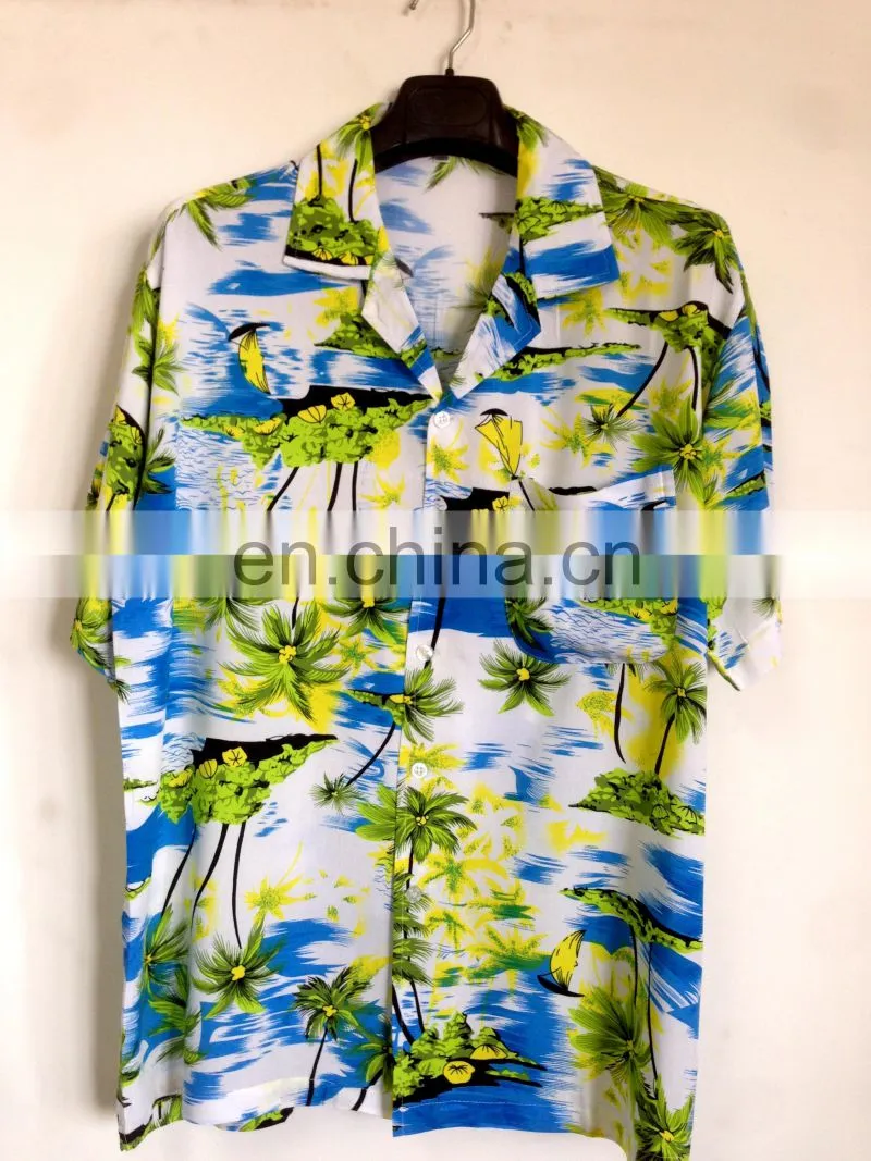 2017 hawaiian short sleeve fashion shirts