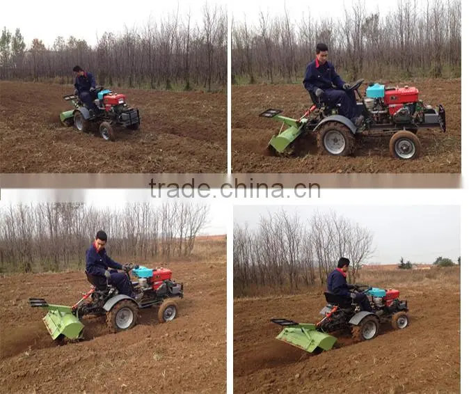 China factory weifang city new desigh white color 12 hp 2WD mini tractor