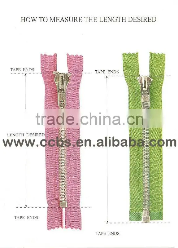 Y Teeth 5# Closed End Zipper for sale