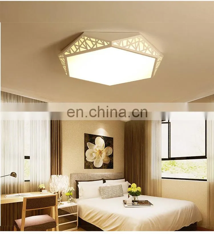 Fashion personality round LED ceiling lamp living room simple warm romantic art lights