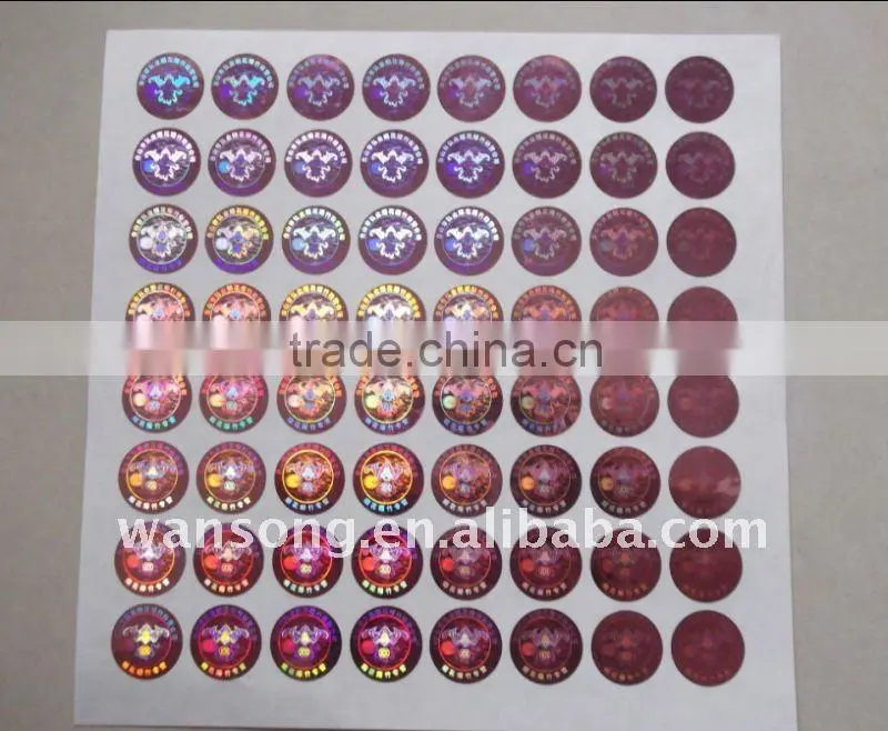 3d laser hologram sticker