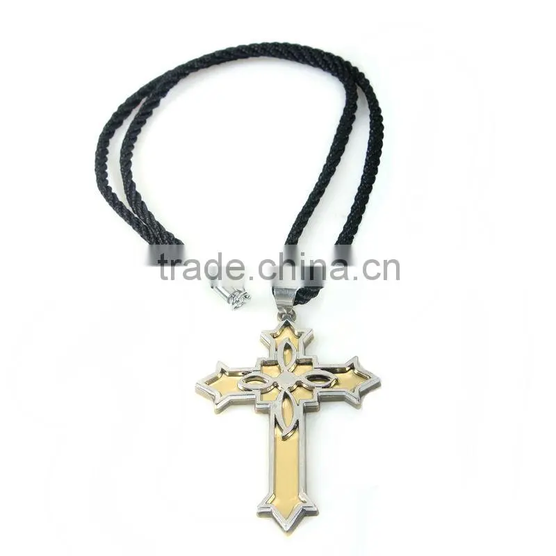 Mens stainless steel pendants titanium cross pendant