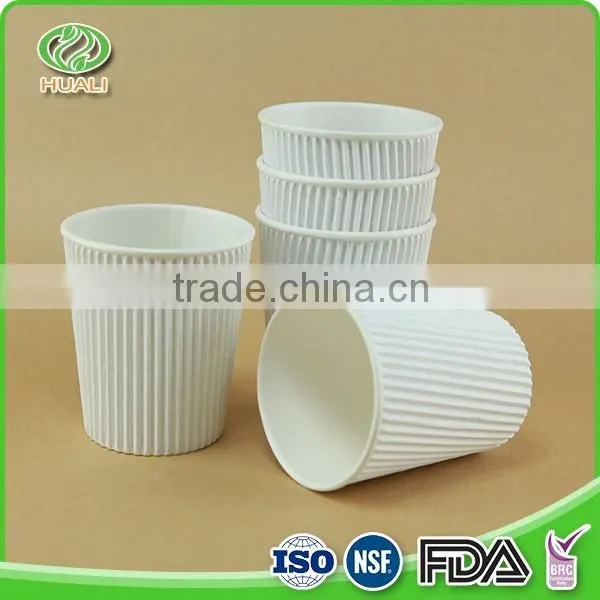 Keeping warm paper ripple wall coffee customised cups