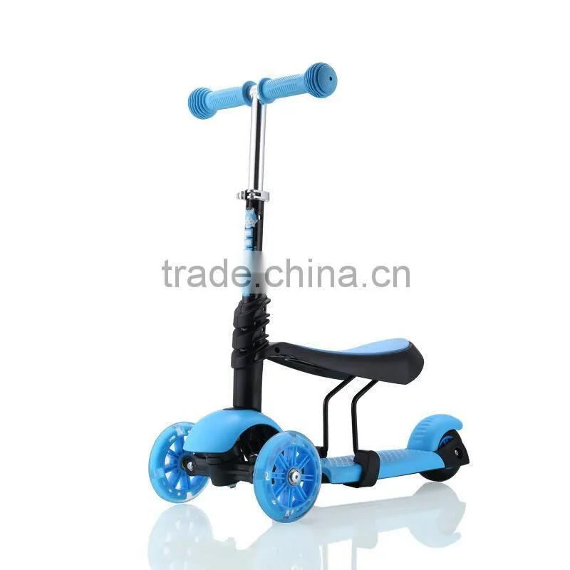 plastic kick three wheel pedal cheap scooter