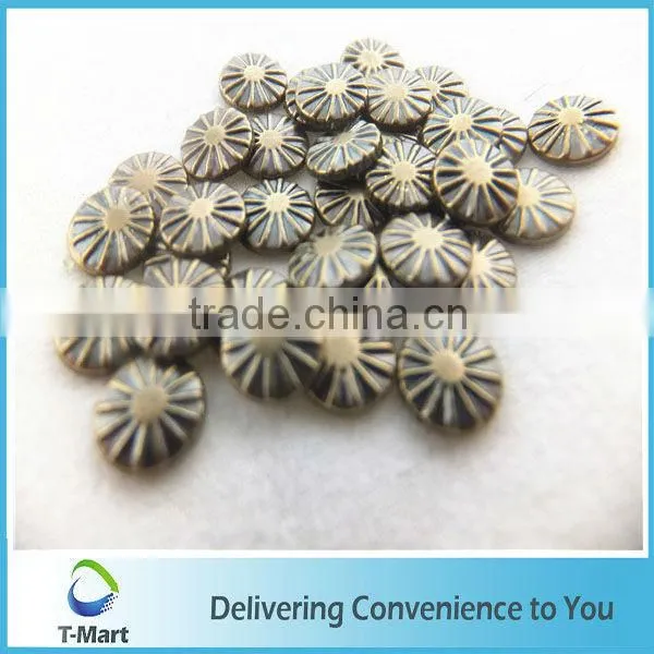 iron on metal press copper studs for suits