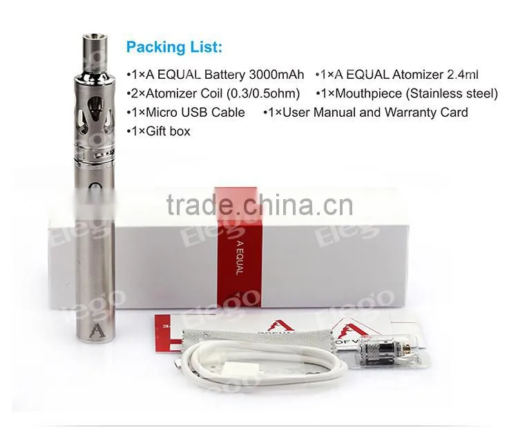 New Arrival!!! Hot sell 2015 new products Rofvape A Equal 1500mah huge vapor silver black aluminum 3.0v starter kit from Elego