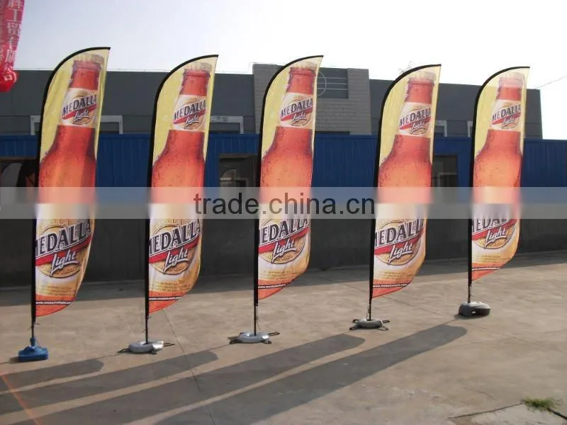 Beach flag bases Teardrop banner flag guangzhou