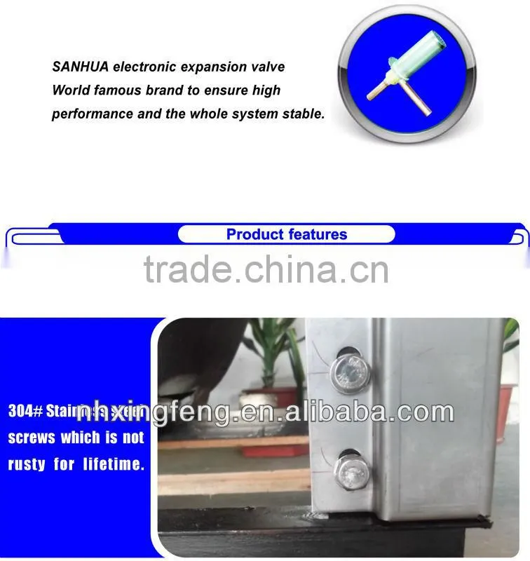 36kw China Split EVI heat pump for -25 degree ambient temp. using