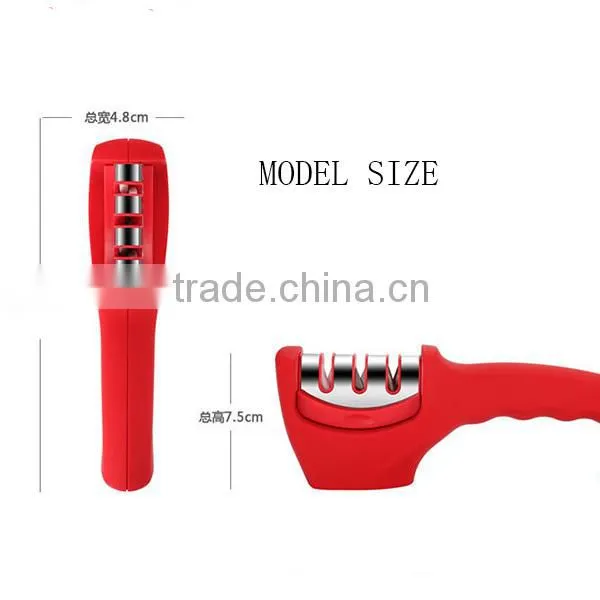 Chef's Choice Diamond Hone 3-Stage Manual Sharpener for Euro-American/Santoku/Serrated Knives
