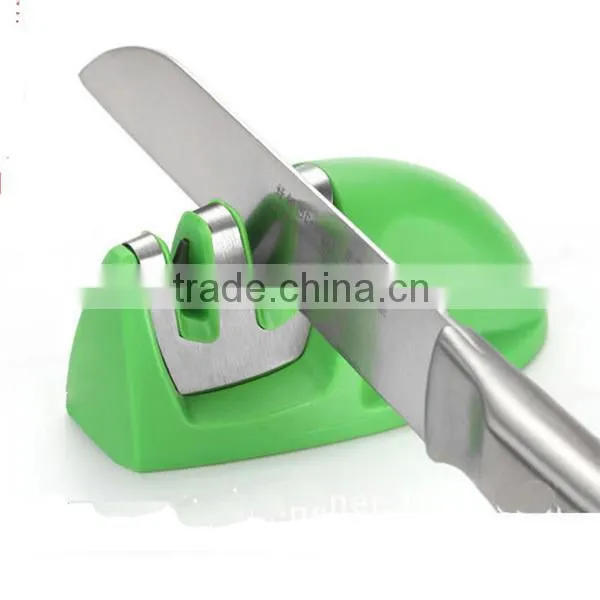 Factory price Many color for choice two stages kitchen knife sharpener for sale