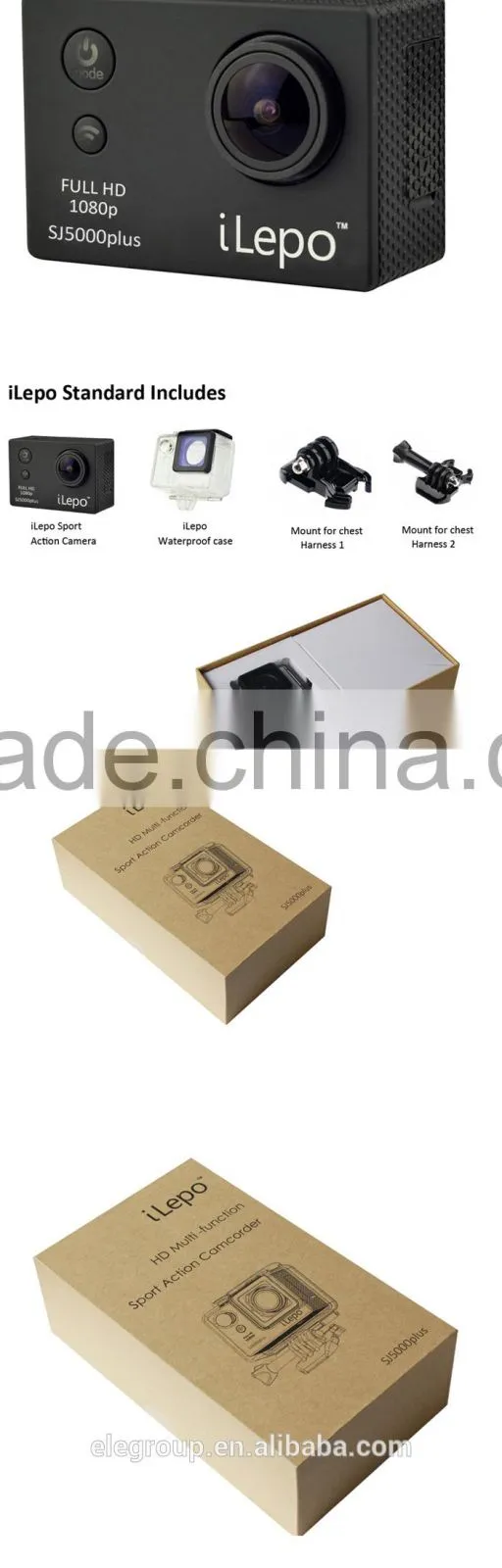 2.0 inch LCD screen hd 1080p waterproof outdoor SJ5000plus digital camera wifi sports cameras