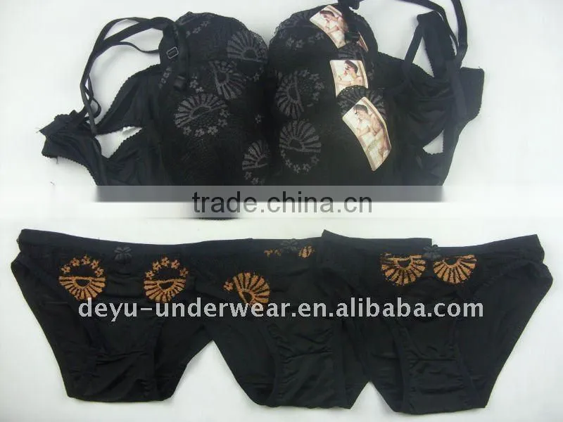 0.9USD Factory Provide Cheappest Available Sexy Bra And Panty New Design (kctz005)