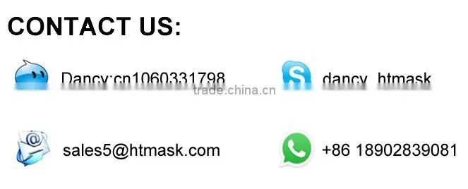 Custume Carnival Accessories HT-HF012 Plastic Half Face Party Eye Mask and Plastic Face Mask