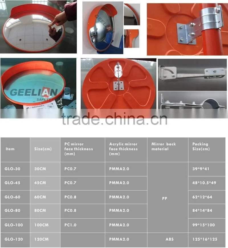 Factory Price Wide Angle Round Traffic Convex Mirror