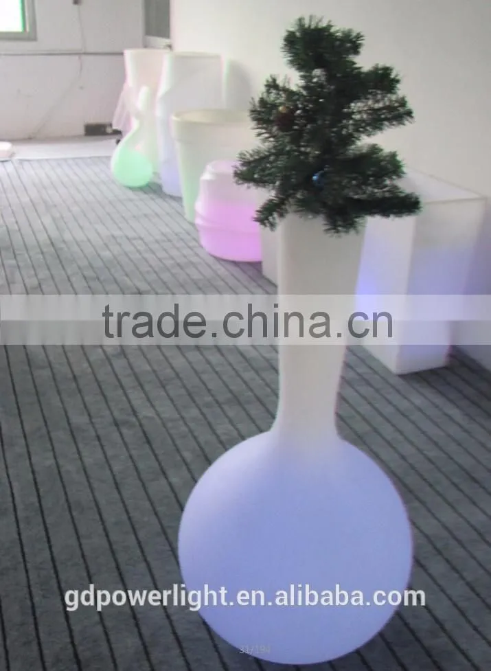 PE plastic Solar light for Flowerpot with solar LED light YXF-5210S