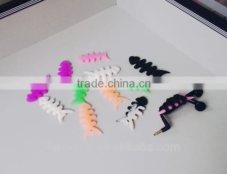 Hotsales Creative Cute mini tree sapling cable winder cord organizer silicone earphone winder