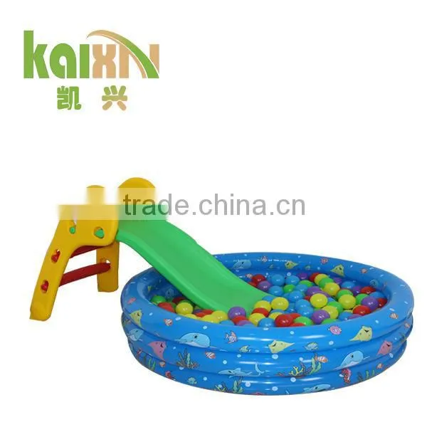 Outdoor Happy Water Slide And Swing And Ball Pool Set For Kids
