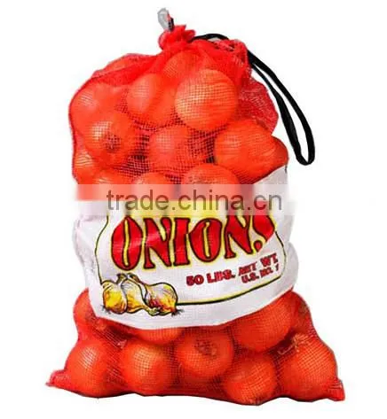 High quality mesh portioning bag for packing vegetables, fruits