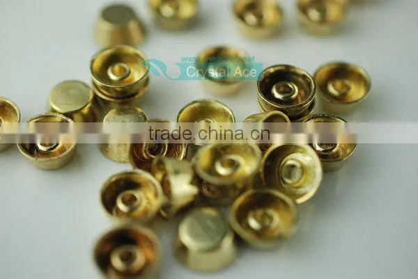 Fashion crystal rivet with cap coat alloy metal button for garment
