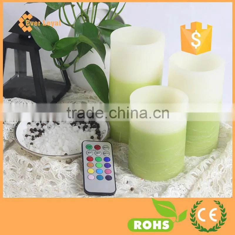 18-key Remote Control Christmas Decorative Pillar Candle Light LED Flameless LED Candle Remote