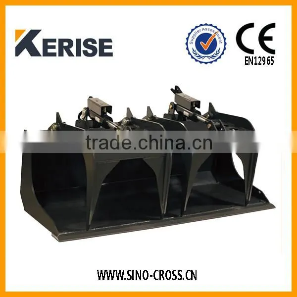 Light Weight Skid Steer Grapple Bucket 66"